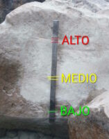 Medidor de caudal en la Peonera inferior